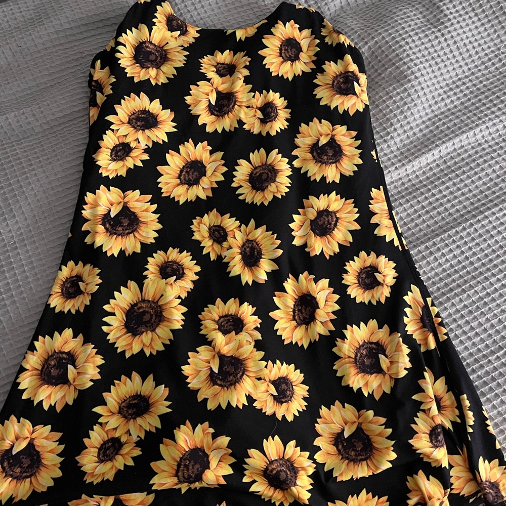 Constantly Varied Gear Sunflower Dress - Black and Yellow
